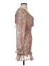 Assorted Brands 100% Polyester Paisley Brown Tan Cocktail Dress Size S - photo 4