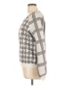 By Anthropologie Houndstooth Silver Pullover Sweater Size L - photo 5