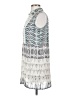 Nic + Zoe Silver Sleeveless Blouse Size S - photo 5