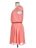 BCX 100% Polyester Solid Pink Casual Dress Size L - photo 5