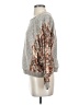 Gimmicks 100% Rayon Silver Long Sleeve Blouse Size S - photo 5