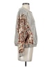 Gimmicks 100% Rayon Silver Long Sleeve Blouse Size S - photo 4