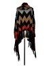 Double Zero 100% Acrylic Black Poncho Size S - photo 2