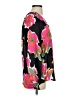 Hazel 100% Polyester Black Pink Long Sleeve Blouse Size S - photo 4