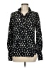 Juicy Couture Print Black Long Sleeve Blouse Size 6 - photo 1