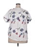 Saphire 100% Polyester White Short Sleeve Blouse Size 2X - photo 2