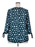 Papermoon 100% Polyester Teal 3/4 Sleeve Blouse Size XXL - photo 2