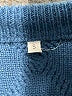 Unbranded 100% Acrylic Solid Blue Pullover Sweater Size S - photo 7