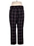Ann Taylor LOFT Outlet Plaid Black Casual Pants Size 12 - photo 2