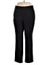 Rafaella Solid Black Active Pants Size 20W - photo 1