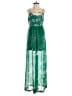 Free People 100% Polyester Green Jumpsuit Size 4 - photo 1