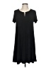 AGB Solid Black Casual Dress Size M - photo 1