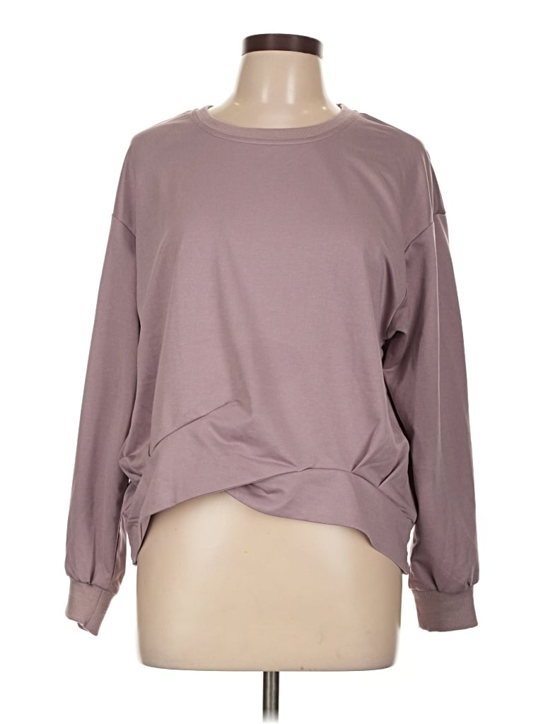 Pre-owned Zanzea Collection Sweatshirt In Purple