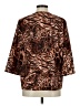 Emery Rose Animal Print Brown 3/4 Sleeve Blouse Size M - photo 2