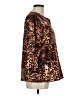 Emery Rose Animal Print Brown 3/4 Sleeve Blouse Size M - photo 4