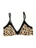 Unbranded Animal Print Gold Swimsuit Top Size M - photo 1