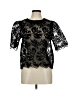 Bluivy Black Short Sleeve Blouse Size M (estimated) - photo 1