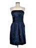 David's Bridal 100% Polyester Blue Cocktail Dress Size 8 - photo 1