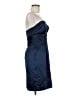 David's Bridal 100% Polyester Blue Cocktail Dress Size 8 - photo 4