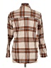 Universal Thread Plaid Tan Long Sleeve Blouse Size M - photo 2