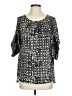 MICHAEL Michael Kors 100% Polyester Black 3/4 Sleeve Blouse Size S - photo 1