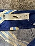 MNG 100% Cotton Stripes Blue Formal Skirt Size 4 - photo 3