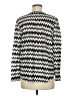 H&M 100% Polyester Chevron-herringbone Ivory Cardigan Size M - photo 2