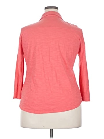 Jones New York 3/4 Sleeve Button-Down Shirt (view 2)