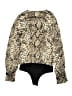 Do & Be 100% Polyester Animal Print Gold Bodysuit Size M - photo 2