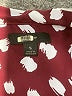 J.Crew 100% Polyester Polka Dots Burgundy Long Sleeve Blouse Size S - photo 7