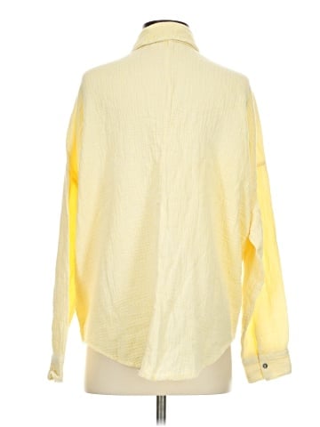 Peace Love World Long Sleeve Button-Down Shirt (view 2)