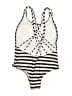 Assorted Brands Stripes Gray Black One Piece Swimsuit Size L - photo 2