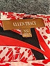Ellen Tracy 100% Polyester Red 3/4 Sleeve Blouse Size XS - photo 7
