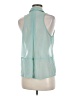 Double Zero 100% Polyester Teal Sleeveless Blouse Size M - photo 1