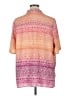 Catherines Color Block Pink Short Sleeve Blouse Size 1X - photo 2