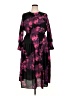 Victor Alfaro 100% Polyester Floral Black Cocktail Dress Size XXL - photo 1