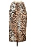 ECI Animal Print Brown Casual Skirt Size XS - photo 1