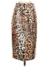 ECI Animal Print Brown Casual Skirt Size XS - photo 2