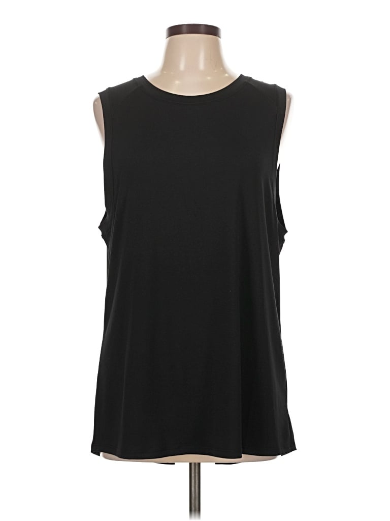 Pre-owned Fabletics Sleeveless T-shirt In Black