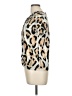 WD.NY Animal Print Tan Short Sleeve Top Size M - photo 5