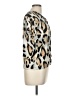 WD.NY Animal Print Tan Short Sleeve Top Size M - photo 4