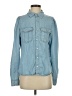 Aqua 100% Tencel Blue Long Sleeve Button-Down Shirt Size XS - photo 1