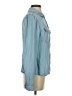 Aqua 100% Tencel Blue Long Sleeve Button-Down Shirt Size XS - photo 4
