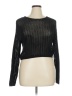 Full Tilt Metallic Black Pullover Sweater Size XL - photo 1