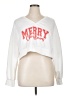 Shein 100% Polyester White Sweatshirt Size XL - photo 1