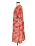 Unbranded 100% Polyester Print Orange Casual Dress Size S - photo 5