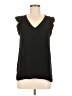 Ann Taylor LOFT 100% Polyester Black Sleeveless Blouse Size M - photo 1