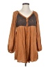 AaKaa Brown 3/4 Sleeve Blouse Size S - photo 1