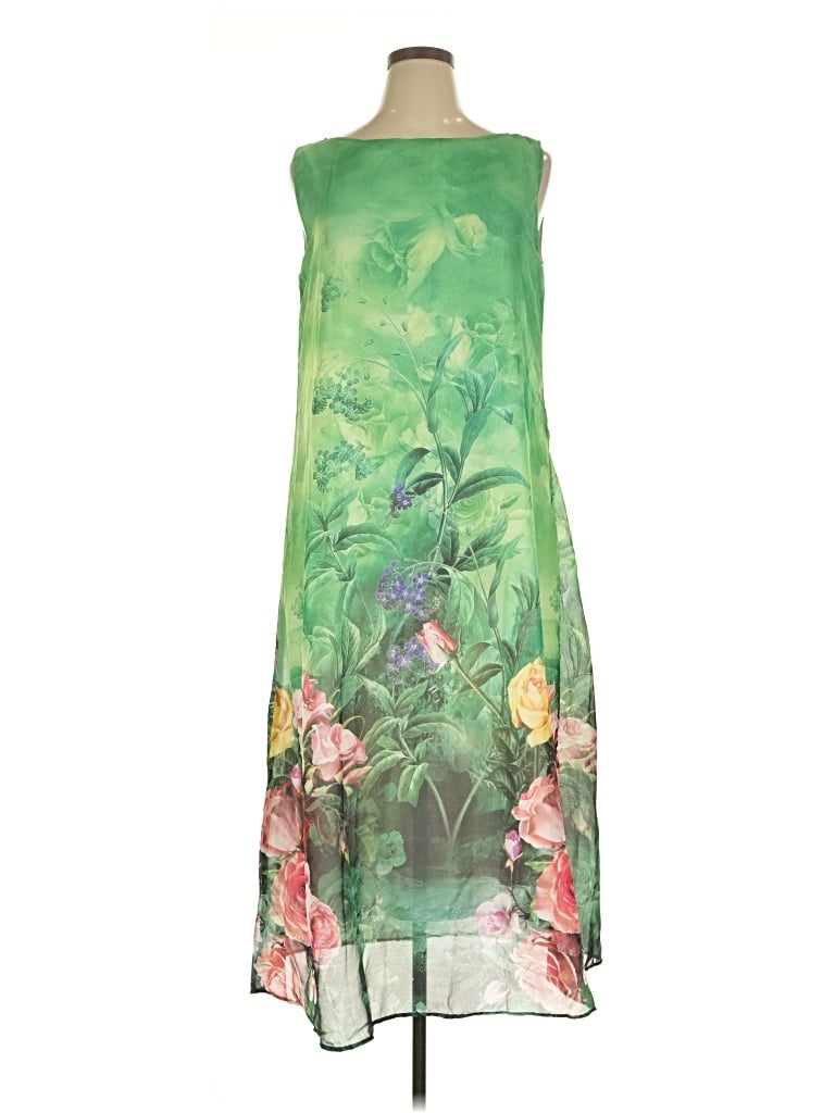 Pre-owned Zanzea Collection Cocktail Dress In Green