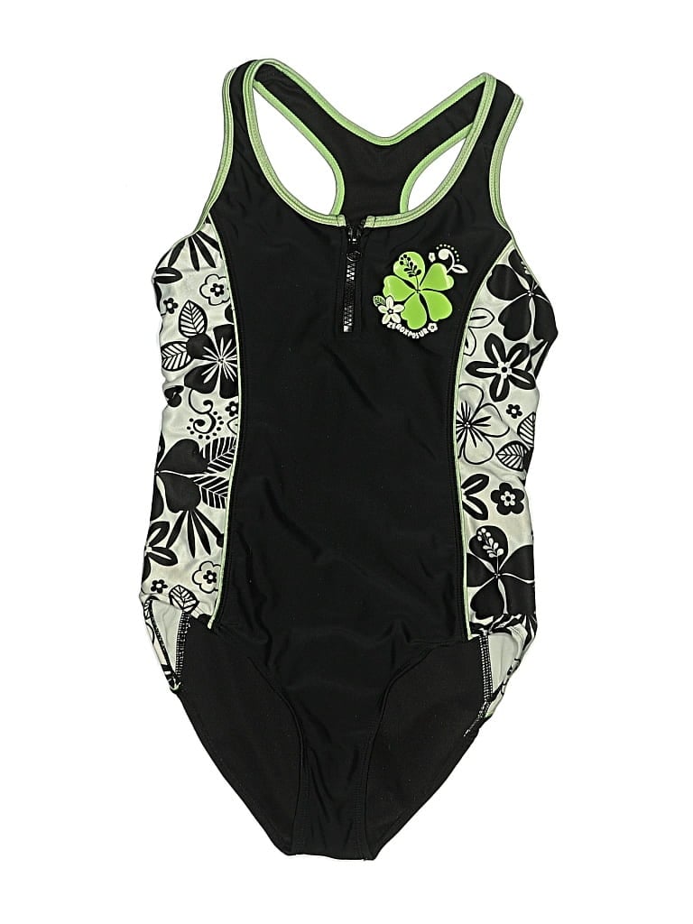 Pre-owned Zeroxposur One Piece Swimsuit In Green
